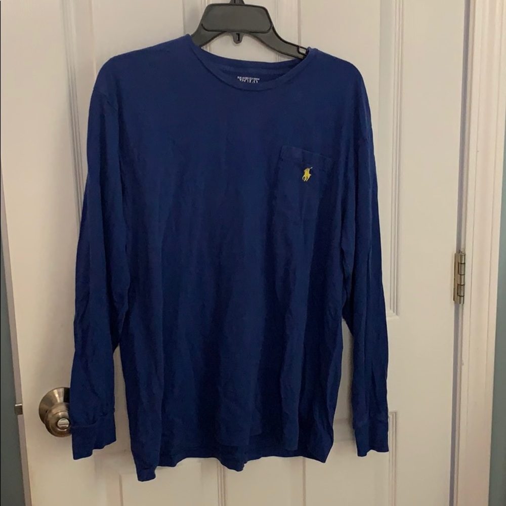 Long sleeve blue shirt